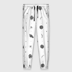 Брюки женские Шишки из Бузулукского бора, цвет: 3D-принт
