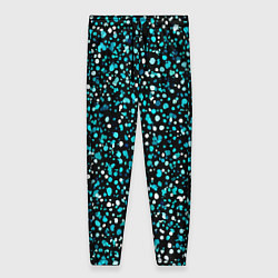 Женские брюки Голубые неоновые крапинки