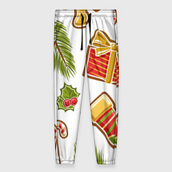 Брюки женские Рождественский вайб, цвет: 3D-принт