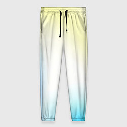 Брюки женские Color yellow blue white, цвет: 3D-принт