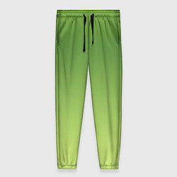 Брюки женские Color green yellow, цвет: 3D-принт