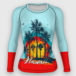 Рашгард женский HAWAII 6, цвет: 3D-принт