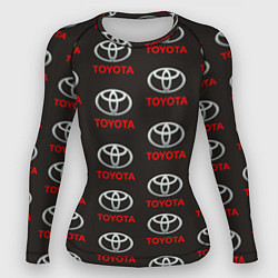 Рашгард женский Toyota, цвет: 3D-принт