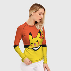Рашгард женский Pikachu, цвет: 3D-принт — фото 2