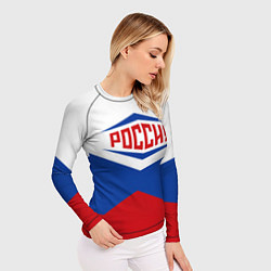 Рашгард женский Россия 2016, цвет: 3D-принт — фото 2