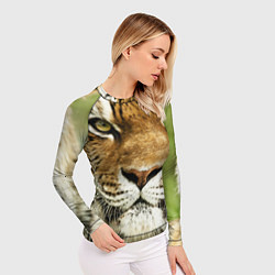 Рашгард женский Амурский тигр, цвет: 3D-принт — фото 2