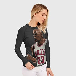 Рашгард женский Bulls 23: Jordan, цвет: 3D-принт — фото 2