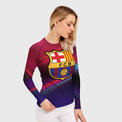 Рашгард женский ФК Барселона, цвет: 3D-принт — фото 2