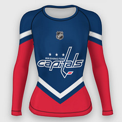 Рашгард женский NHL: Washington Capitals, цвет: 3D-принт