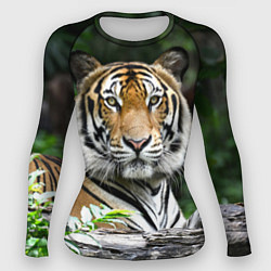 Рашгард женский Тигр в джунглях, цвет: 3D-принт