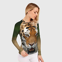Рашгард женский Рык тигра, цвет: 3D-принт — фото 2