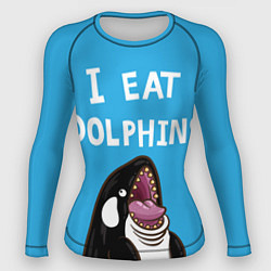 Рашгард женский I eat dolphins, цвет: 3D-принт