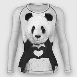 Рашгард женский Panda Love, цвет: 3D-принт