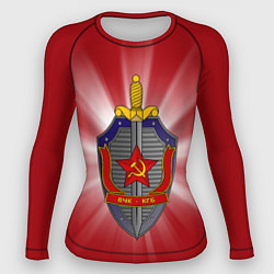 Рашгард женский КГБ, цвет: 3D-принт