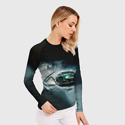 Рашгард женский Призрачный Ford Mustang, цвет: 3D-принт — фото 2