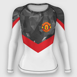 Женский рашгард Man United FC: Grey Polygons