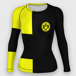 Рашгард женский BVB FC: Black style, цвет: 3D-принт