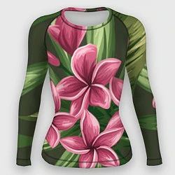 Рашгард женский Райский сад, цвет: 3D-принт