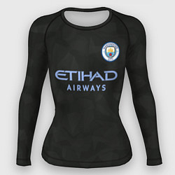 Женский рашгард Man City FC: Black 17/18