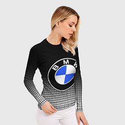 Рашгард женский BMW 2018 Black and White IV, цвет: 3D-принт — фото 2
