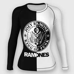 Рашгард женский Ramones B&W, цвет: 3D-принт