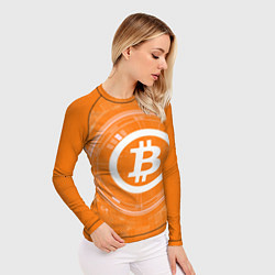 Рашгард женский Bitcoin Tech, цвет: 3D-принт — фото 2