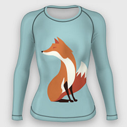 Рашгард женский Minimal Fox, цвет: 3D-принт