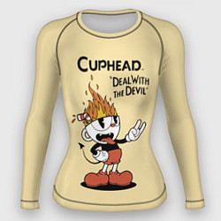 Женский рашгард Cuphead: Flame Mugman