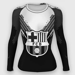 Рашгард женский FC Barcelona: Black Style, цвет: 3D-принт