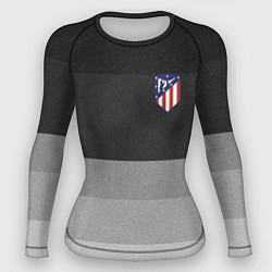 Рашгард женский ФК Атлетико Мадрид: Серый стиль, цвет: 3D-принт