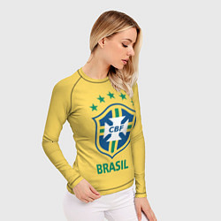 Рашгард женский Brazil Team, цвет: 3D-принт — фото 2