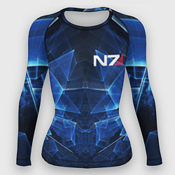 Женский рашгард Mass Effect: Blue Armor N7