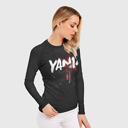 Рашгард женский YANIX: Black Side, цвет: 3D-принт — фото 2