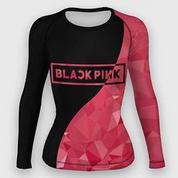 Рашгард женский Black Pink: Pink Polygons, цвет: 3D-принт