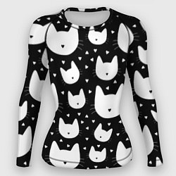 Рашгард женский Love Cats Pattern, цвет: 3D-принт