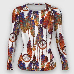 Женский рашгард Бохо перья