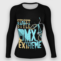 Рашгард женский BMX Extreme, цвет: 3D-принт