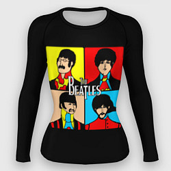 Рашгард женский The Beatles: Pop Art, цвет: 3D-принт