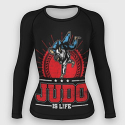 Рашгард женский Judo is life, цвет: 3D-принт