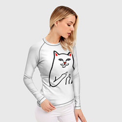 Рашгард женский Meme Cat, цвет: 3D-принт — фото 2