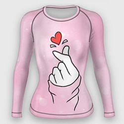 Женский рашгард Сердечко пальцами