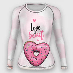 Женский рашгард Пончик сердечко