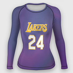 Рашгард женский Los Angeles Lakers Kobe Brya, цвет: 3D-принт
