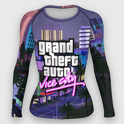 Рашгард женский Grand Theft Auto Vice City, цвет: 3D-принт