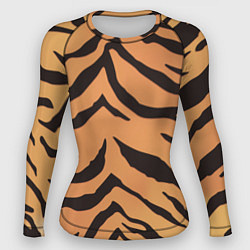 Рашгард женский Тигриный камуфляж, цвет: 3D-принт