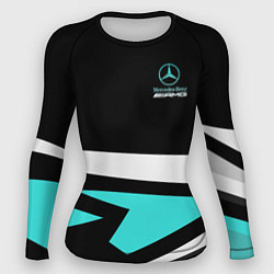 Рашгард женский Mercedes-AMG, цвет: 3D-принт