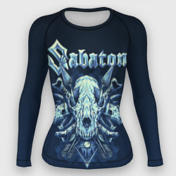 Рашгард женский Skull Sabaton, цвет: 3D-принт