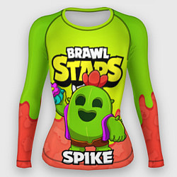 Рашгард женский BRAWL STARS SPIKE, цвет: 3D-принт