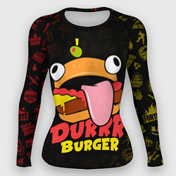 Рашгард женский Fortnite Durrr Burger, цвет: 3D-принт