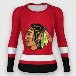 Рашгард женский Chicago Blackhawks, цвет: 3D-принт